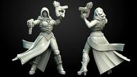 SCI-FI Miniature women soldier-Model 8 | 3D