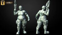 SCI-FI Miniature women soldier-Model 26 | 3D