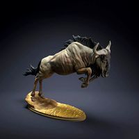 Wildebeest Jump for 3D Printing | 3D