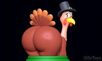 Turkey Big Booty for Thanksgiving | 3D