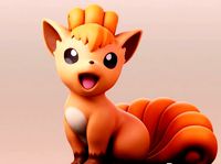 Vulpix Pokemon figure | 3D