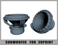 SubWoofer for 3Dprint | 3D