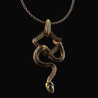 Snake pendant | 3D