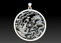 Phoenix And Dragon Pendant | 3D