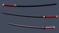 Free Low Poly Katana Game Ready PBR Sword