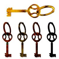 Antique old key 3d model