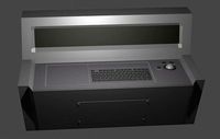 High Tech Computer Console with loading animation