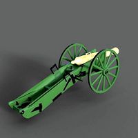 French Napoleonic 12lb Cannon