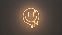 Melting Smiley Face - Neon Sign