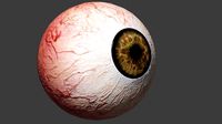 Low poly eye - Ojo de pocos poligonos