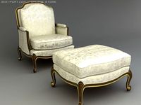 Armchair 003 classic 3D Model