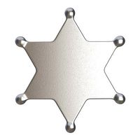 Sheriff Star Silver