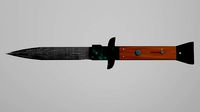 Stiletto knife Switchblade Lowpoly 3D model
