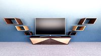 Tv Unit with Curved Tv