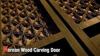 Korean wood carving doo