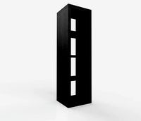 IKEA KALLAX Shelf Unit 1x4 Venge Black