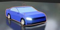 Low Detailed Simple Car