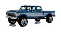 Ford F-250 Crew Cab 1978 with Detailed Interior