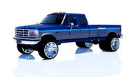 Ford F250 Super Cab Dually 1992 Blue
