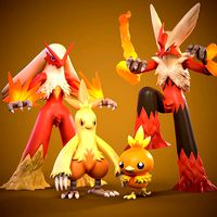 Pokémon Eevee Vaporeon Flareon Modelo 3D - TurboSquid 1993293