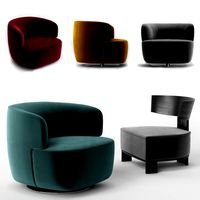 molteni elain and clipper armchairs