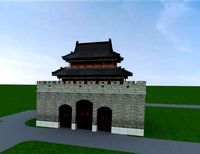 city gate tower