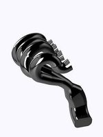 V8 Header design ornate curved N compact design | 3D