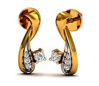 Solitaire Earrings 3DM STL OBJ FBX Render Details | 3D