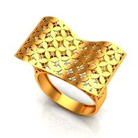 Arabic jewelry style fusion ring 3D print model 3D print model | 3D