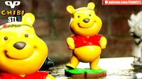 Winnie The Pooh Chibi STL for 3D Printing ChibiSTL 3DXM | 3D
