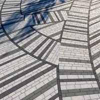 8k Large Area Linear concrete paving 01 - 3 variation