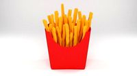 french fries 3d model
