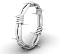 BARBED WIRE RING | 3D