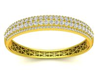 luxury diamond women bangle 3451 | 3D