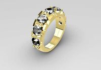 Mens Half Carat Ring | 3D