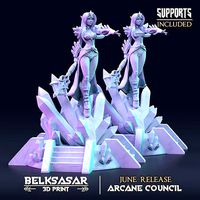 Wizard Crystal - Melinith Silvermist Nude and Clothed | 3D