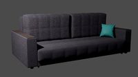 Gray sofa with decorative pillow all pillows are movable