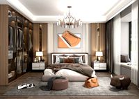 Modern Bedroom Interior Scene 16