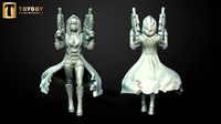 SCI-FI Miniature women soldier-Model 17 | 3D