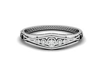 art and deco vintage type design bracelet bangle stl jcd | 3D