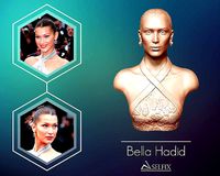 Bella Hadid portrait sculpture | 3D