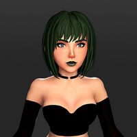 3D Handpainted High Poly Beautiful Girl Character Female Mesh