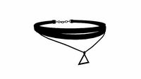 Gothic Collar F05 Full Black - Character Fashion Design