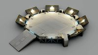 Sci-fi Landing Pad - Low poly - Game ready - PBR