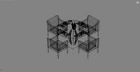 Cafe table and chairs
