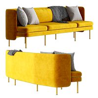 BLU DOT Bloke 107 Velvet Sofa