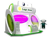 kiosk partition booth a56