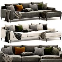 Harper 2-Piece Chaise Sectional sofa