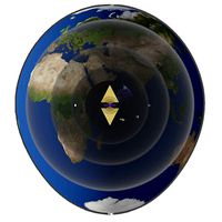 Hollow Earth 3D Model animation 1 Year