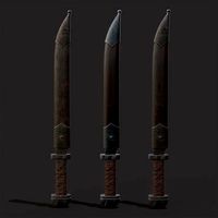 Medieval Germanic Seax Short Sword